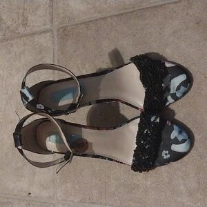 Blue by Betsy Johnson, Gina Embellished Evening Sandals Size 8
